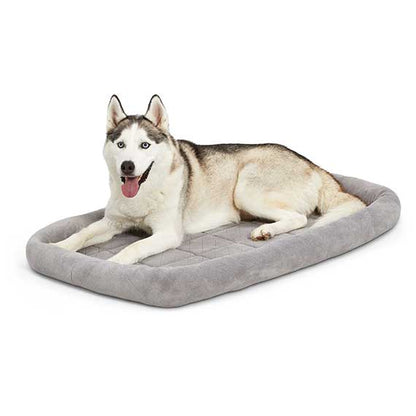 Diamond Stitch Dog Bed Large Gray 42 Inch Premium 🛏️