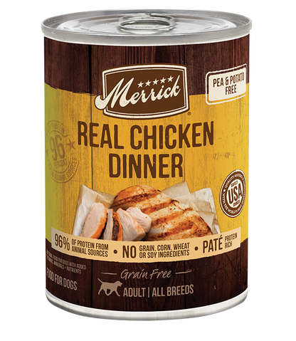 Merrick Grain Free Real Chicken Dinner Wet Dog Food (12.7oz)