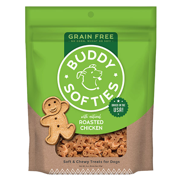 Buddy Softies Grain Free Chicken Dog Treats (5oz) - Soft Dog Treats - The Family Pet