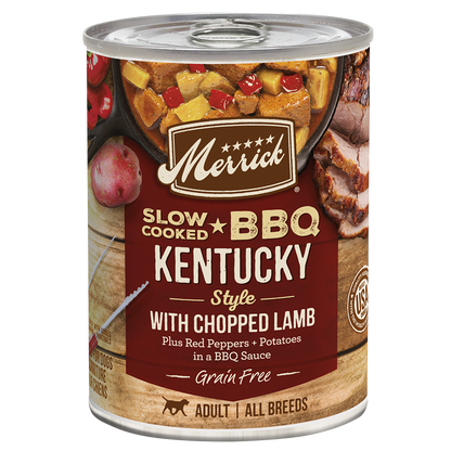 Wet Dog Food Grain Free BBQ Kentucky Lamb 12.7 Oz Merrick ✅