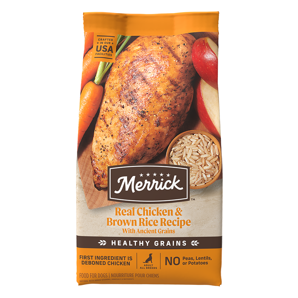 Merrick Classic Healthy Grains Chicken and Brown Rice Dry Dog Food - Merrick Dry Dog Food - The Family Pet