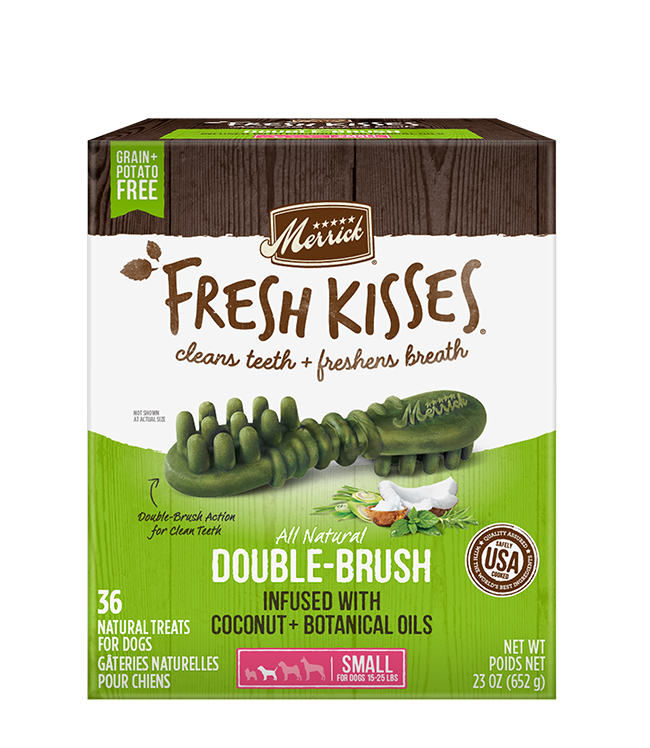 Merrick Fresh Kisses Coconut Dental Treats For Small Dogs (23oz) (36Ct) - Merrick Dog Treats - The Family Pet