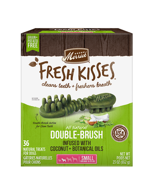 Merrick Fresh Kisses Coconut Dental Treats For Small Dogs (23oz) (36Ct) - Merrick Dog Treats - The Family Pet