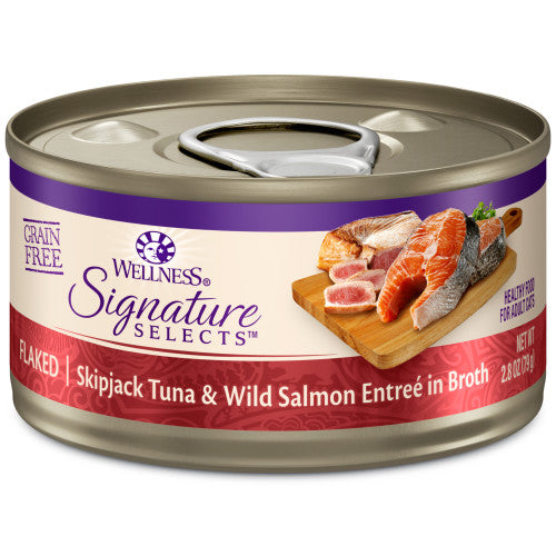 Wellness Core Adult Signature Select Flaked Skipjack Tuna and Salmon Entree Wet Cat Food (2.8oz)