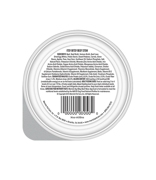 Merrick Lil' Plates Grain Free Itsy Bitsy Beef Stew Wet Dog Food (3.5oz)