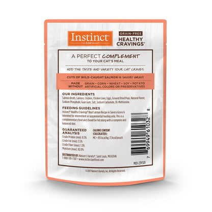 Instinct Healthy Cravings Salmon Cat Food Pouch (3oz)
