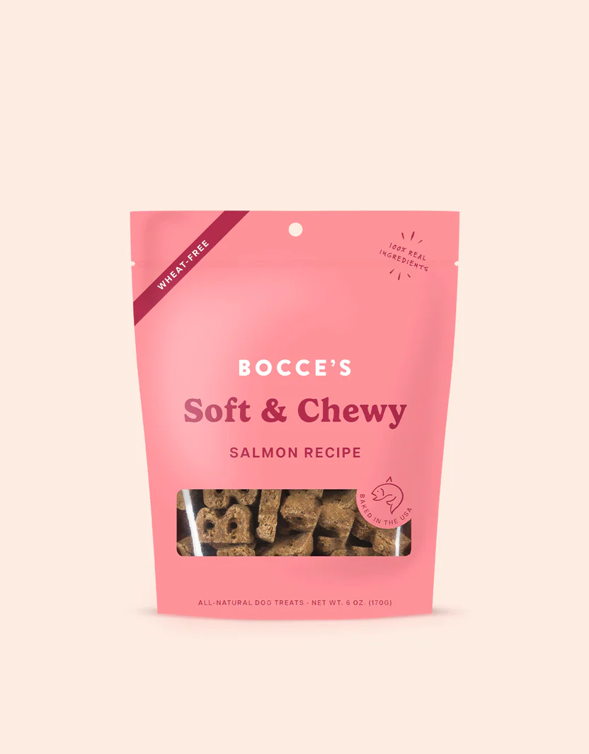 Bocces Soft and Chewy Salmon Dog Treats (6oz) - Bocce's Dog Treats - The Family Pet