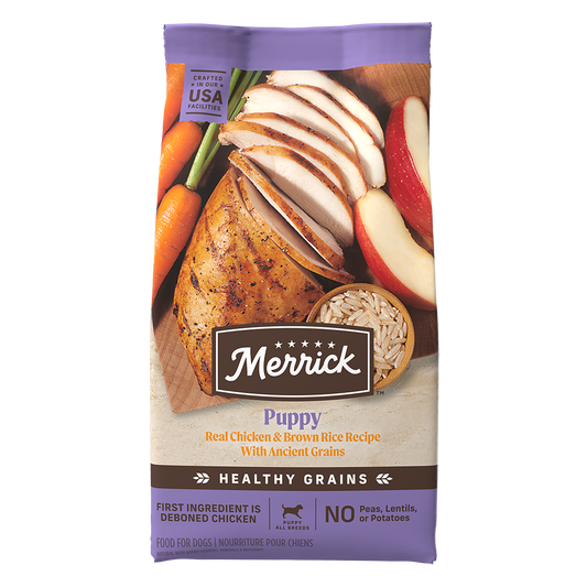 Merrick Classic Healthy Grains Puppy Chicken and Brown Rice Dry Dog Food (4lb)