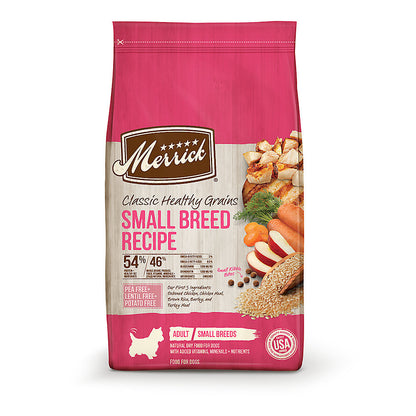 Dog Food Dry Chicken Brown Rice 4lb Merrick Small Breed 🐕