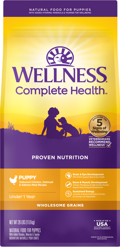 Wellness Complete Health Puppy Chicken, Salmon and Oatmeal