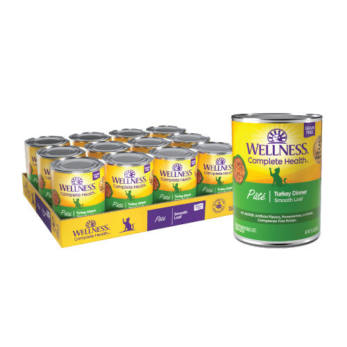 Wellness Complete Health Adult Turkey Dinner Pate Wet Cat Food (5.5oz)