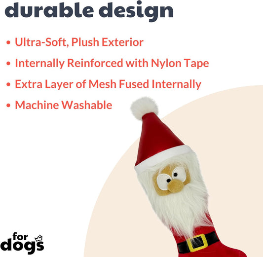 Huxley Kent Dog Power Plush Silly Santa Bone Interactive Dog - detail view
