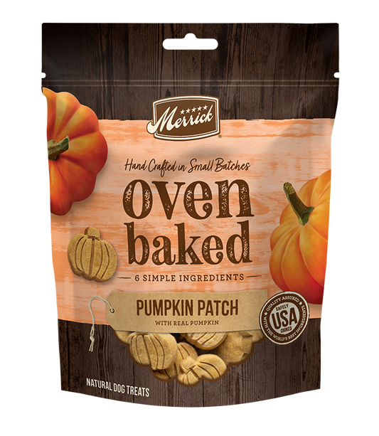 Merrick Oven Baked Pumpkin Patch Dog treats (11oz) - Merrick Dog Treats - The Family Pet