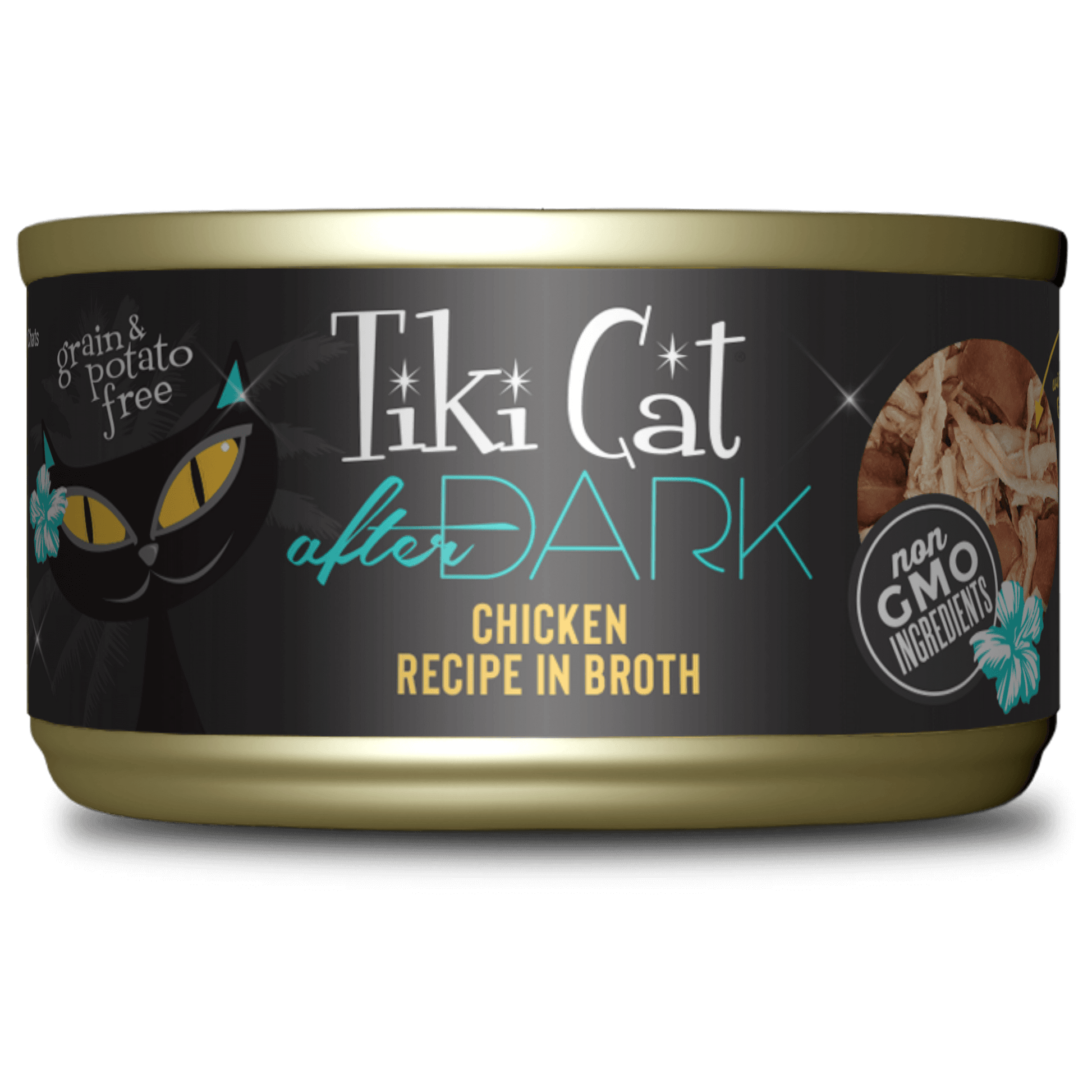 Tikicat Adult After Dark Chicken in Broth (2.8oz) - Wet Cat Food - The Family Pet