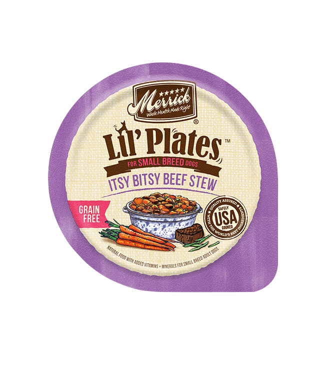 Merrick Lil' Plates Grain Free Itsy Bitsy Beef Stew Wet Dog Food (3.5oz)