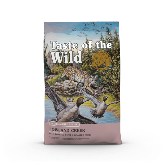 Taste of the Wild Adult Lowland Creek Quail and Duck Feline Food (5lb) - Dry Cat Food - The Family Pet