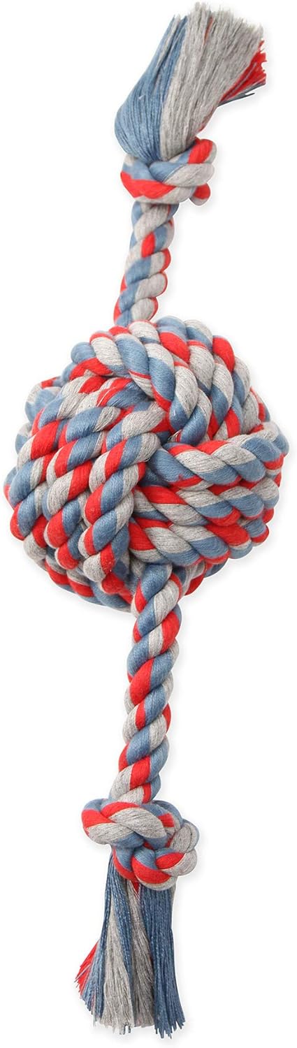 Dog Toy Mammoth Flossy Monkey Fist Ball Rope ⚽