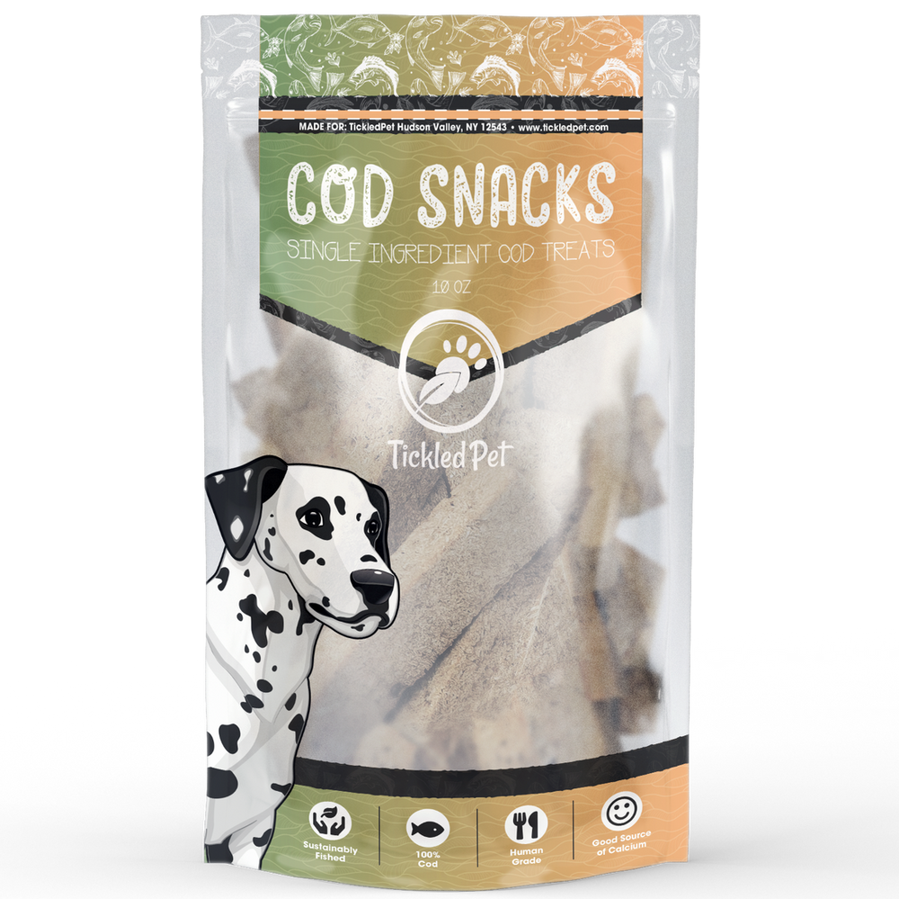 Tickled Pet Icelandic Codfish Dog Snacks (10oz)