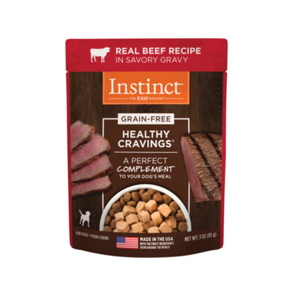 Wet Dog Food Beef Pouch 3 Oz Instinct 🥩