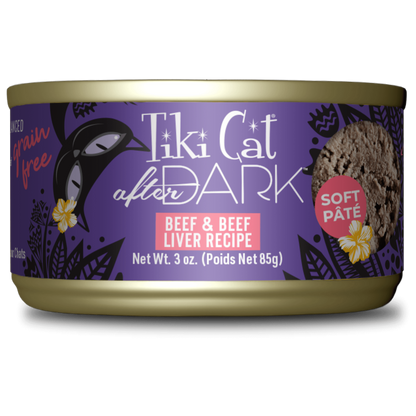 Tikicat Adult After Dark Beef and Beef Liver Soft Pate (3oz)