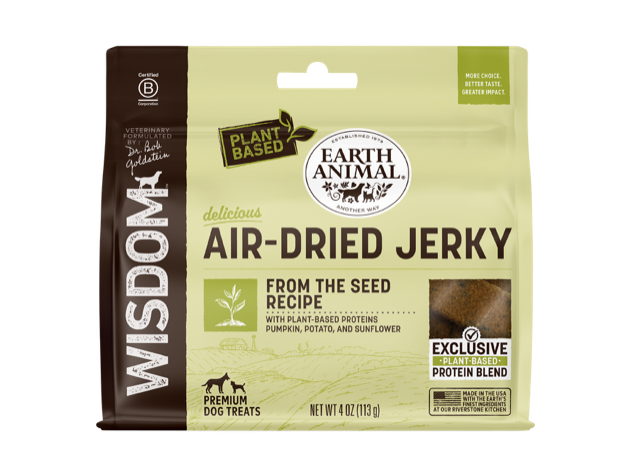Earth Animal Wisdom Air Dried From The Seed Jerky Dog Treats (4oz)