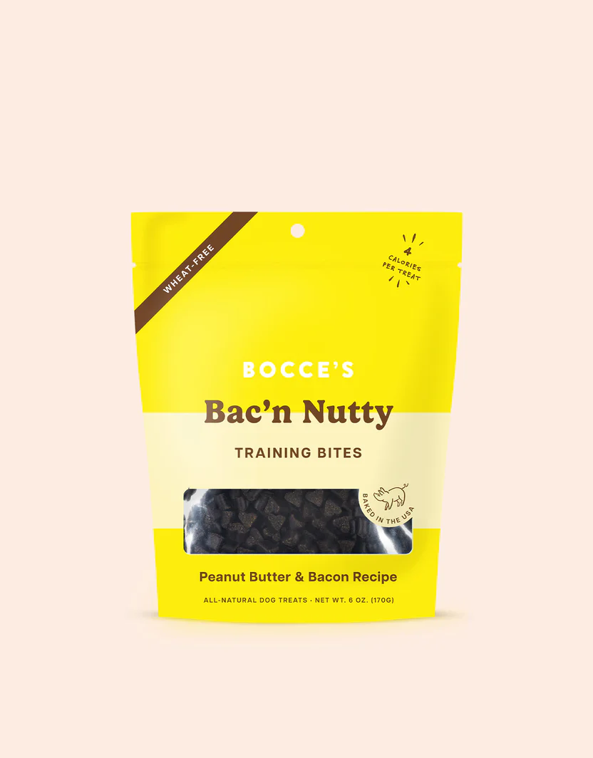 Bocces Training Bites Bac N Nutty Dog Treats (6oz)