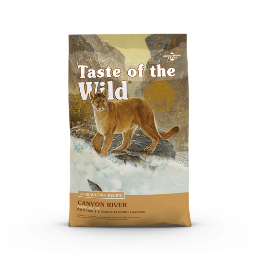 Taste of the Wild Adult Canyon River Trout and Salmon Feline Food (5lb) - Dry Cat Food - The Family Pet