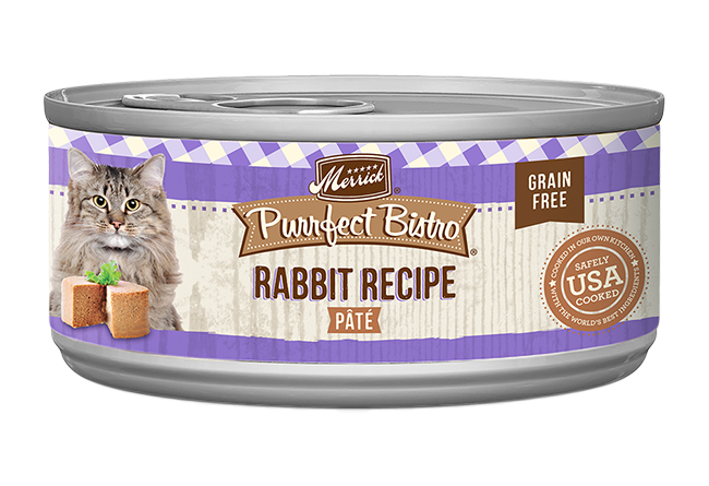 Merrick Purrfect Bistro Grain Free Adult Rabbit Pate Cat Food - Merrick Wet Cat Food - The Family Pet