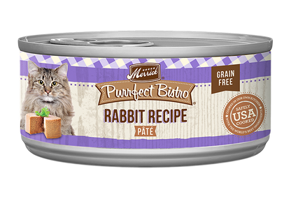Merrick Purrfect Bistro Grain Free Adult Rabbit Pate Cat Food - Merrick Wet Cat Food - The Family Pet