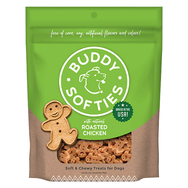 Buddy Softies Chicken Dog Treats (6oz) - Soft Dog Treats - The Family Pet