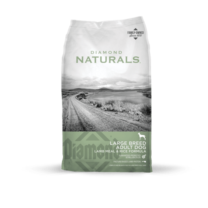 Large Breed Adult Dog Food Lamb Rice 40lb Diamond Naturals ✅