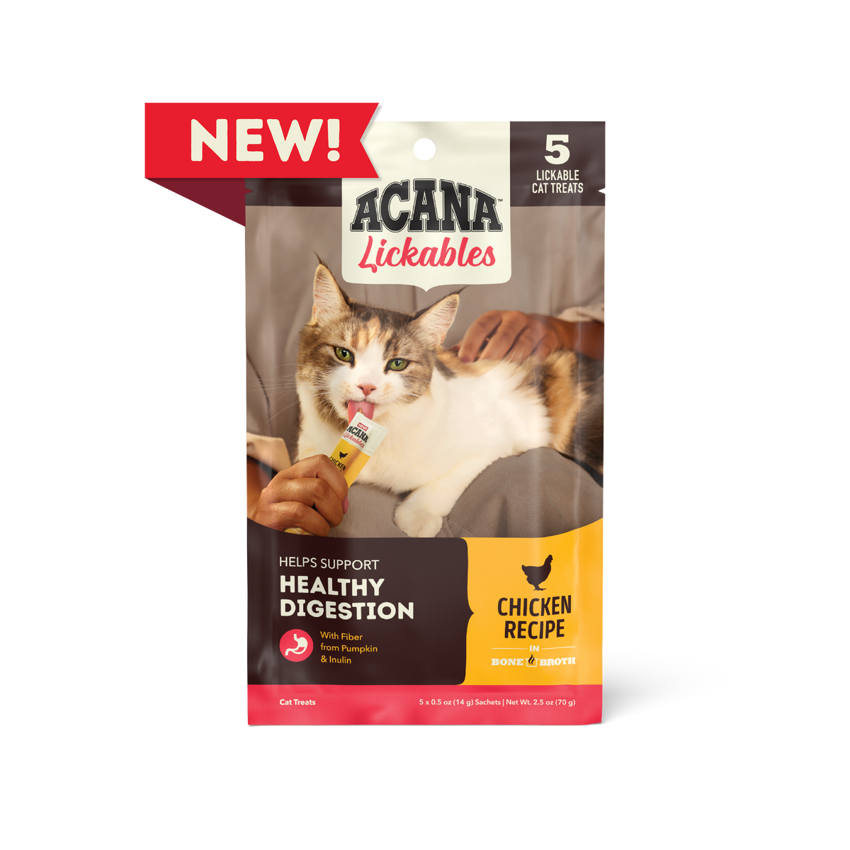 Acana Lickables Chicken Cat Treats (2.5oz) - Lickable Cat Treats - The Family Pet