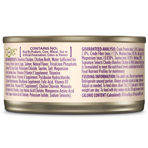 Wellness Core Adult Signature Select Chunky Chicken and Salmon Entree Wet Cat Food (5.3oz)