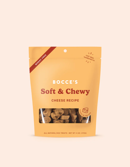 Bocces Soft and Chewy Cheese Dog Treats (6oz)