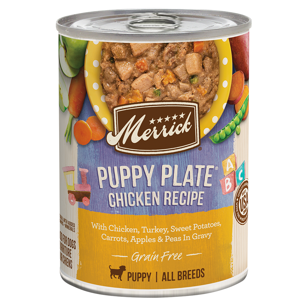 Merrick Grain Free Puppy Plate Chicken Wet Dog Food (12.7oz)