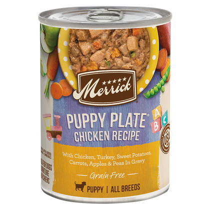 Merrick Grain Free Puppy Plate Chicken Wet Dog Food (12.7oz)