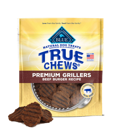 Blue Buffalo True Chews Grillers Beef Burger Dog Treats
