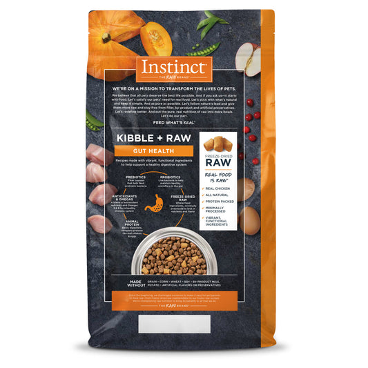 Instinct Raw Boost Adult Gut Health Grain Free Chicken Dry Dog Food (18lb) - Dry Dog Food - The Family Pet