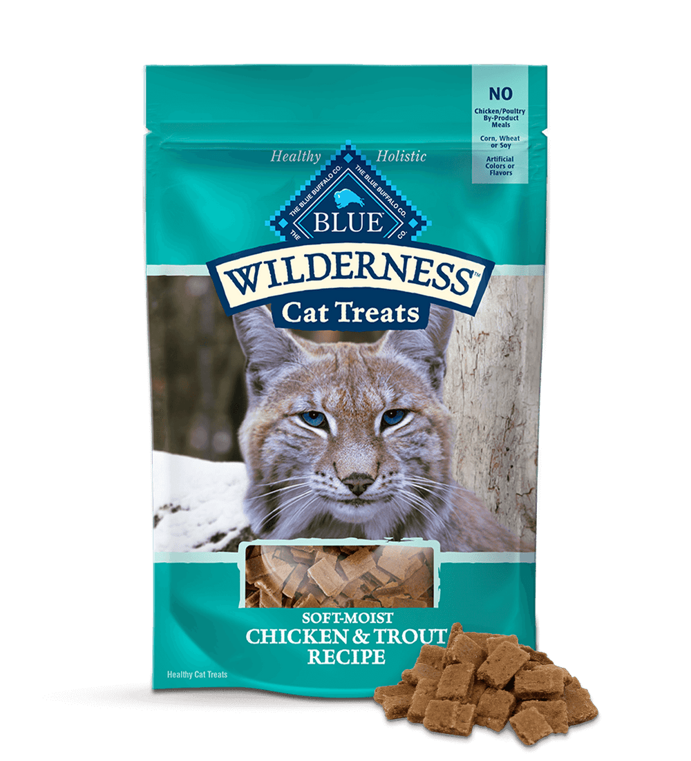 Blue Buffalo Blue Wilderness Soft-moist Cat Treats Chicken And Trout Treats 2oz - Purrfect Pet Kingdom
