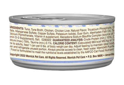 Merrick Purrfect Bistro Grain Free Adult Tuna Pate Cat Food - Merrick Wet Cat Food - The Family Pet