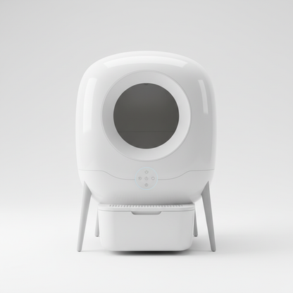 Smart WiFi Self-Cleaning Litter Box white background product shot at Purrfect Pet Kingdom