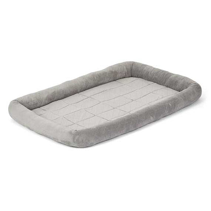 Dog Bed Large Diamond Stitch Gray 48 Inch 🛏️