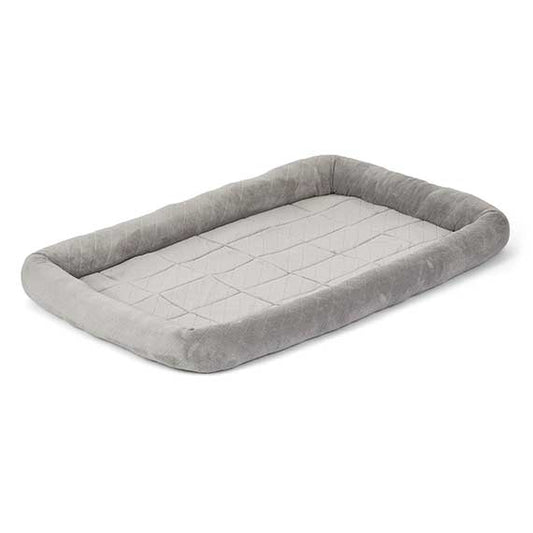 Dog Bed Large Diamond Stitch Gray 48 Inch 🛏️