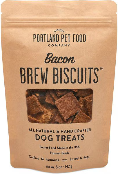 Portland Dog Biscuits Bacon 5Oz Dog Treats Premium - main product image