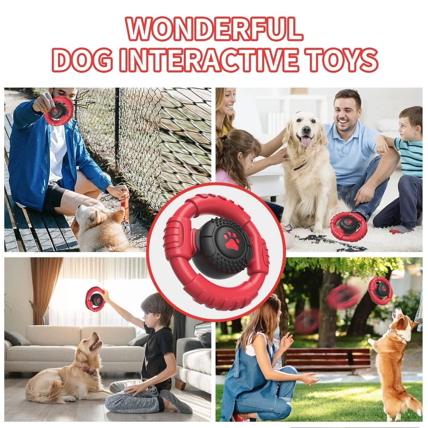 Purrfect Pet Kingdom indestructible chew toys for aggressive chewers in interactive play with dogs
