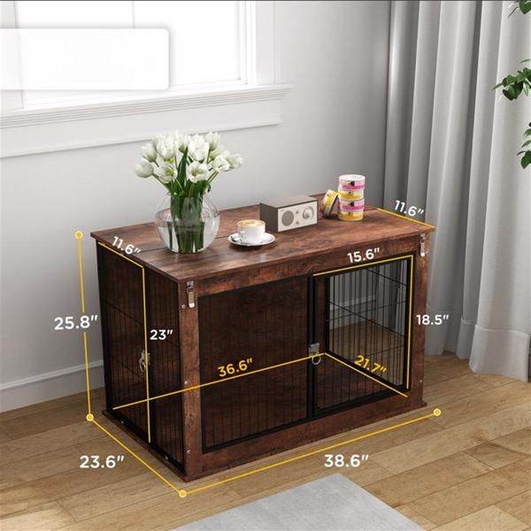 Purrfect Pet Kingdom Indoor Dog Crate with Lock Purrfect Pet Kingdom