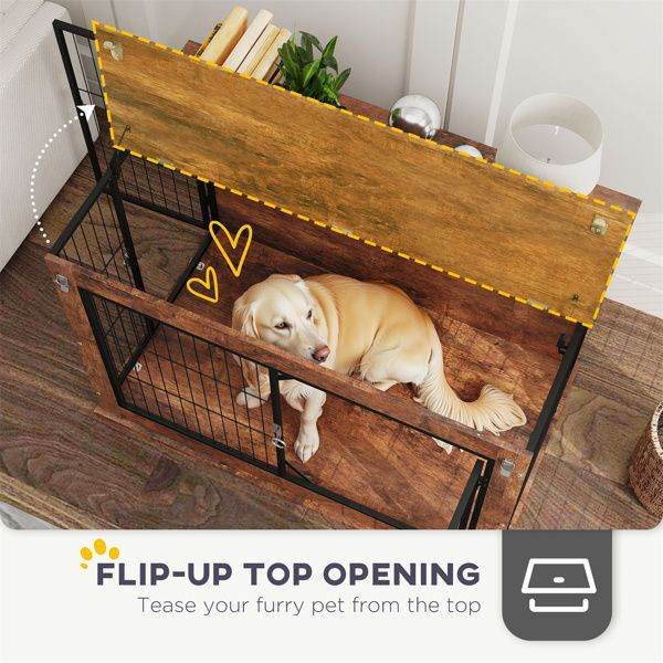 Purrfect Pet Kingdom Indoor Dog Crate with Lock Purrfect Pet Kingdom