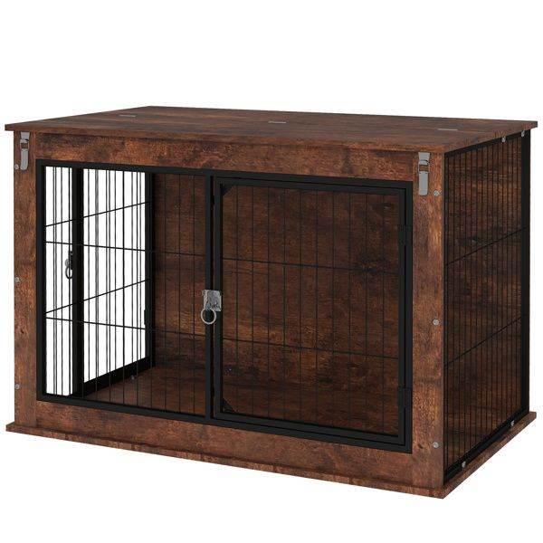 Purrfect Pet Kingdom Indoor Dog Crate with Lock Purrfect Pet Kingdom