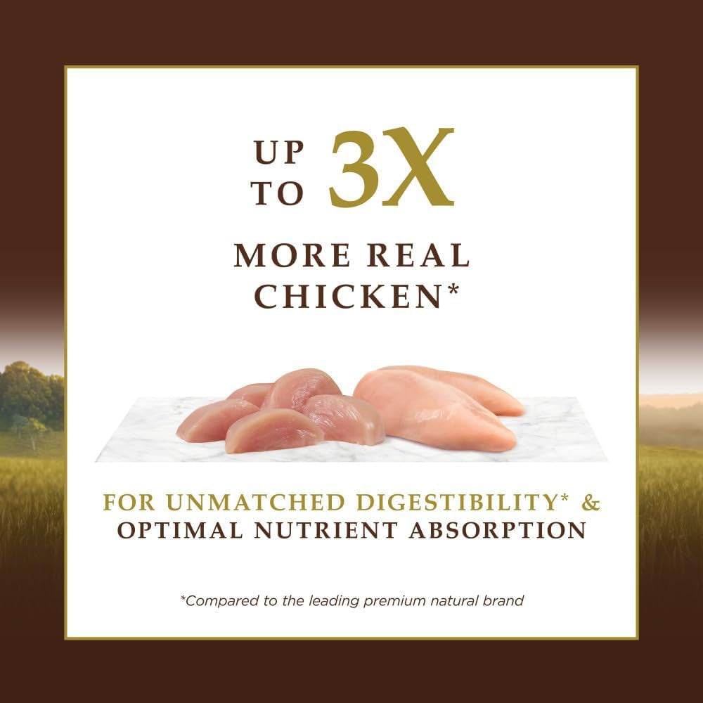 Purrfect Pet Kingdom healthy cat food for all life stages featuring real chicken for better digestibility