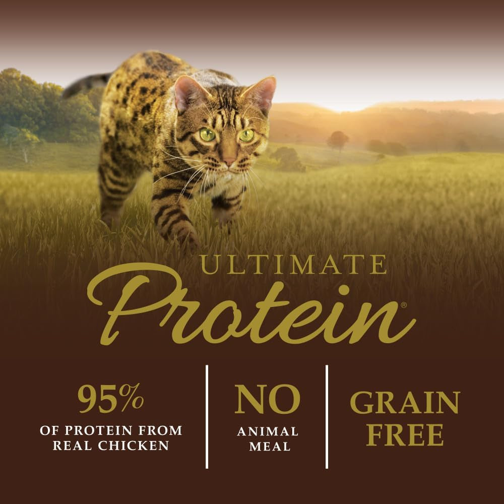 Purrfect Pet Kingdom Ultimate Protein Healthy Cat Food for All Life Stages with 95% Real Chicken, Grain-Free